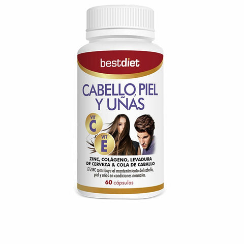 Capsule Best Diet Cabello, Piel y Uñas Vit C Vit E (60 Capsule)
